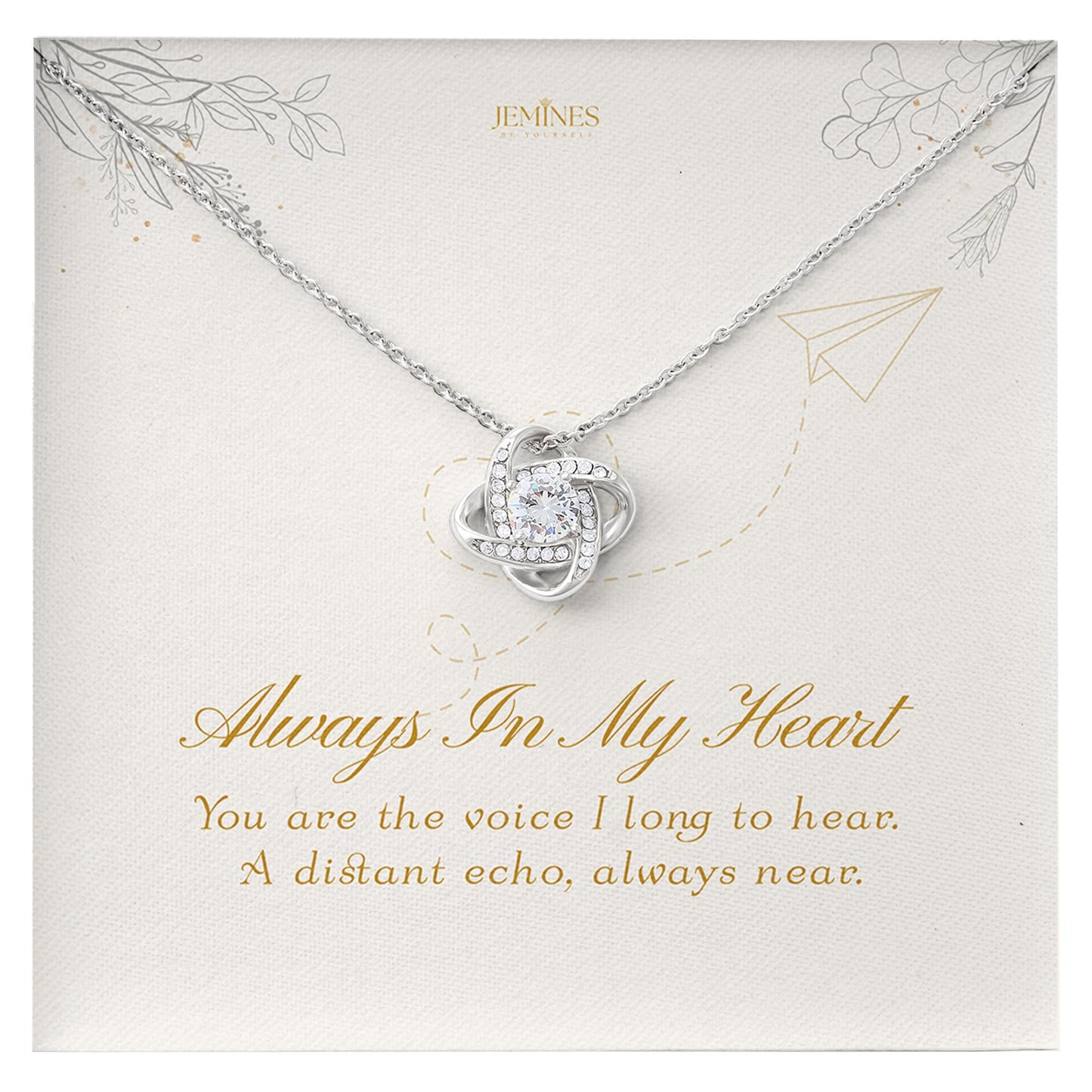 Love Knot Necklace Elegant Gifts