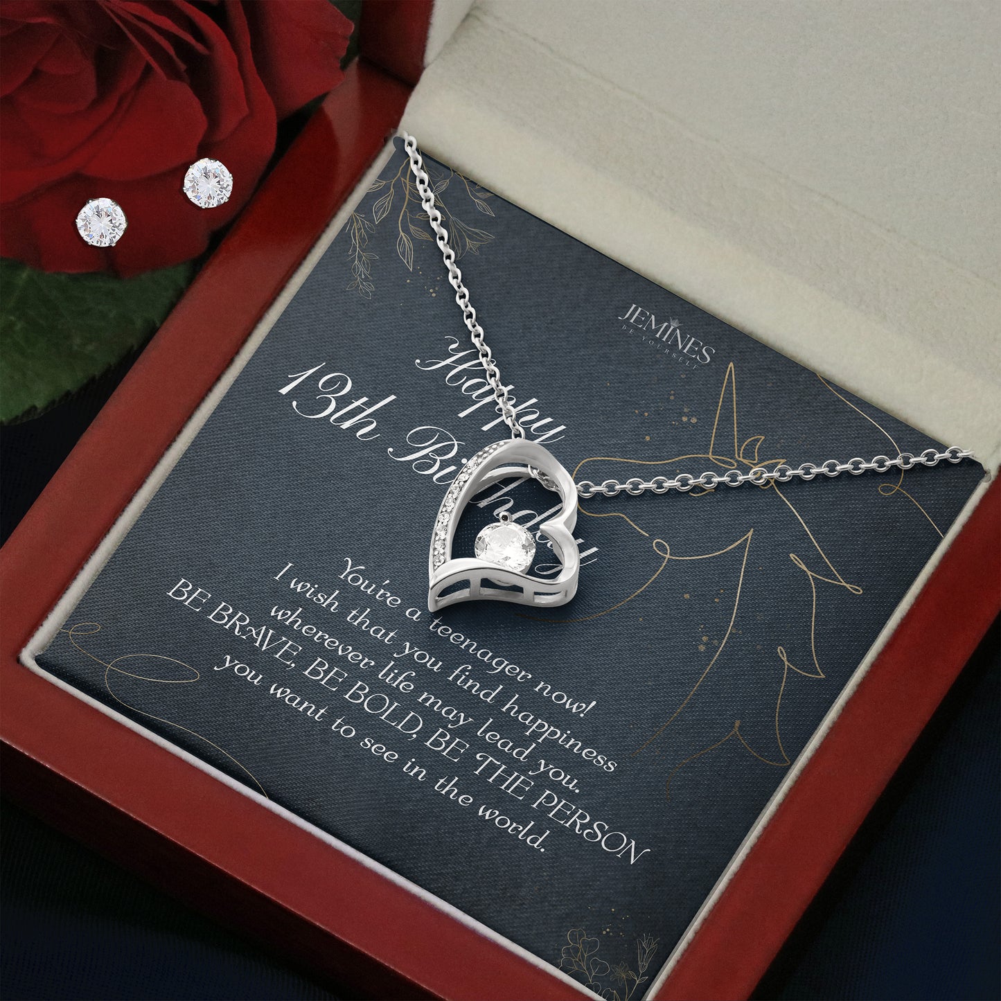 13th Birthday Forever Love Set Necklace