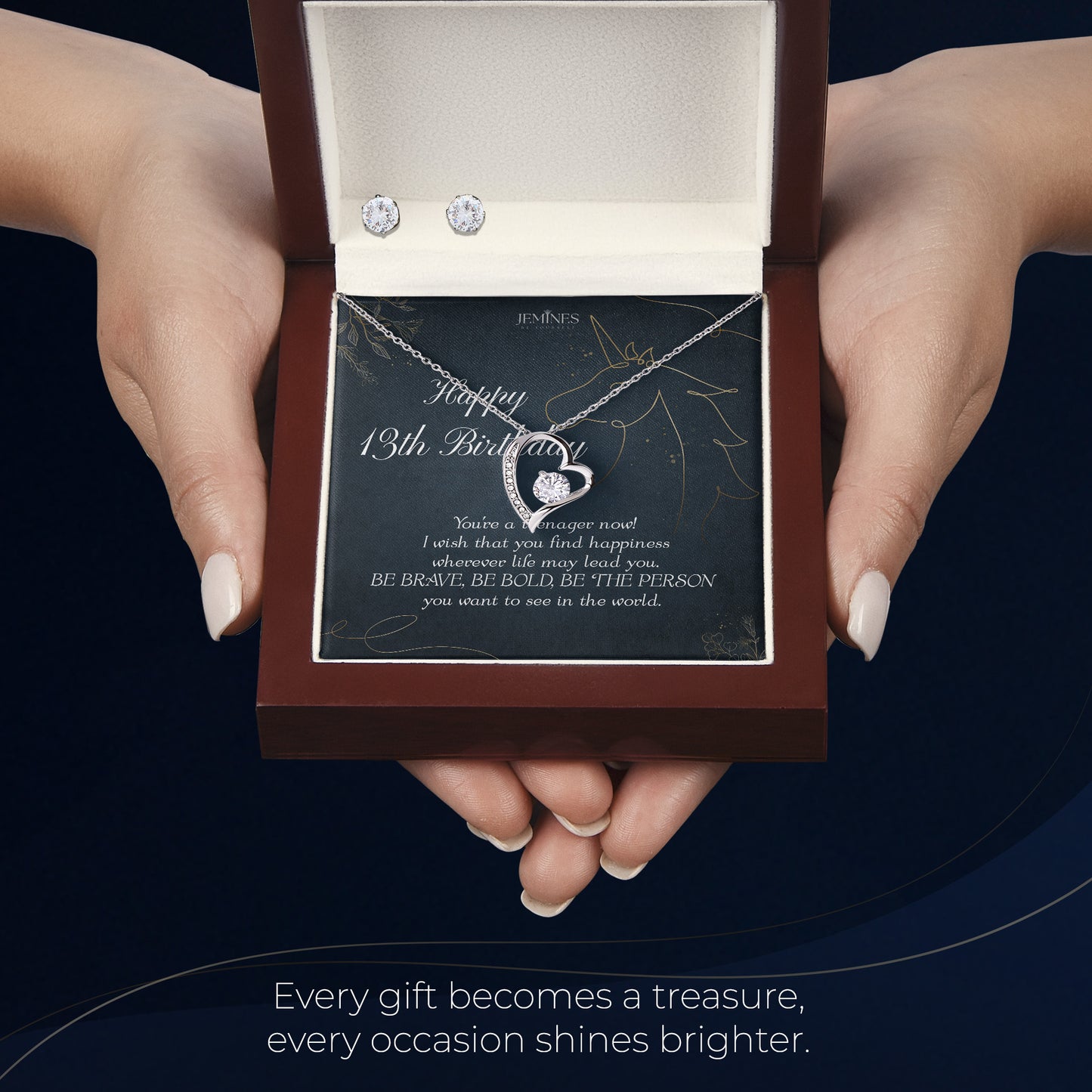 13th Birthday Forever Love Set Necklace