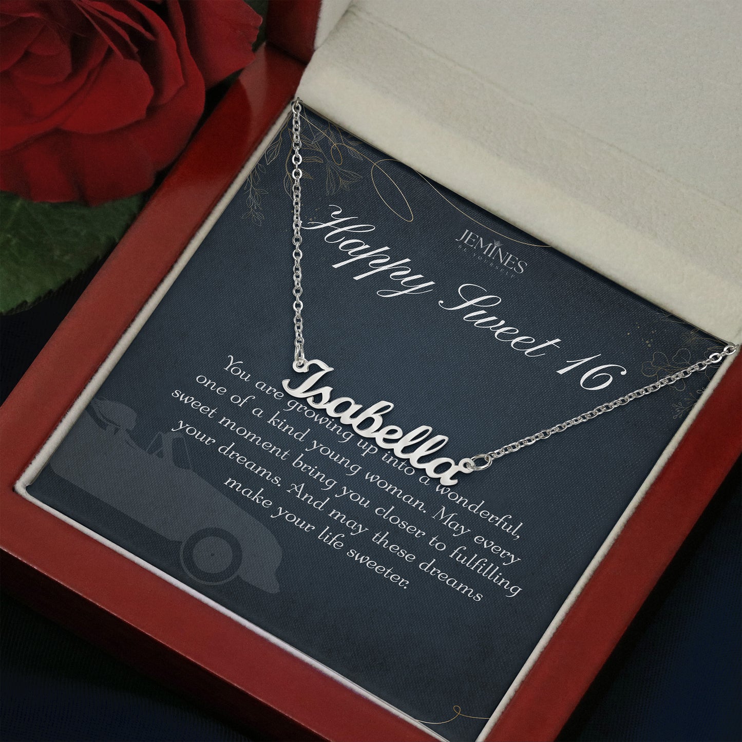16th Birthday Custom Name Necklace Gifts