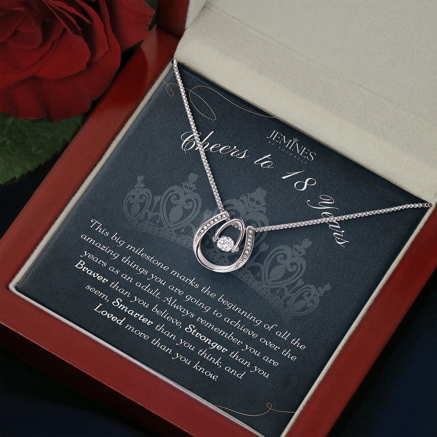 18th Birthday Lucky In Love Necklace Gifts