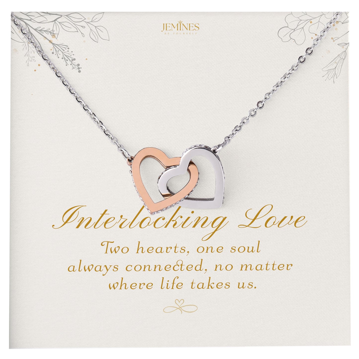 Interlocking Heart Necklace Elegant Gifts