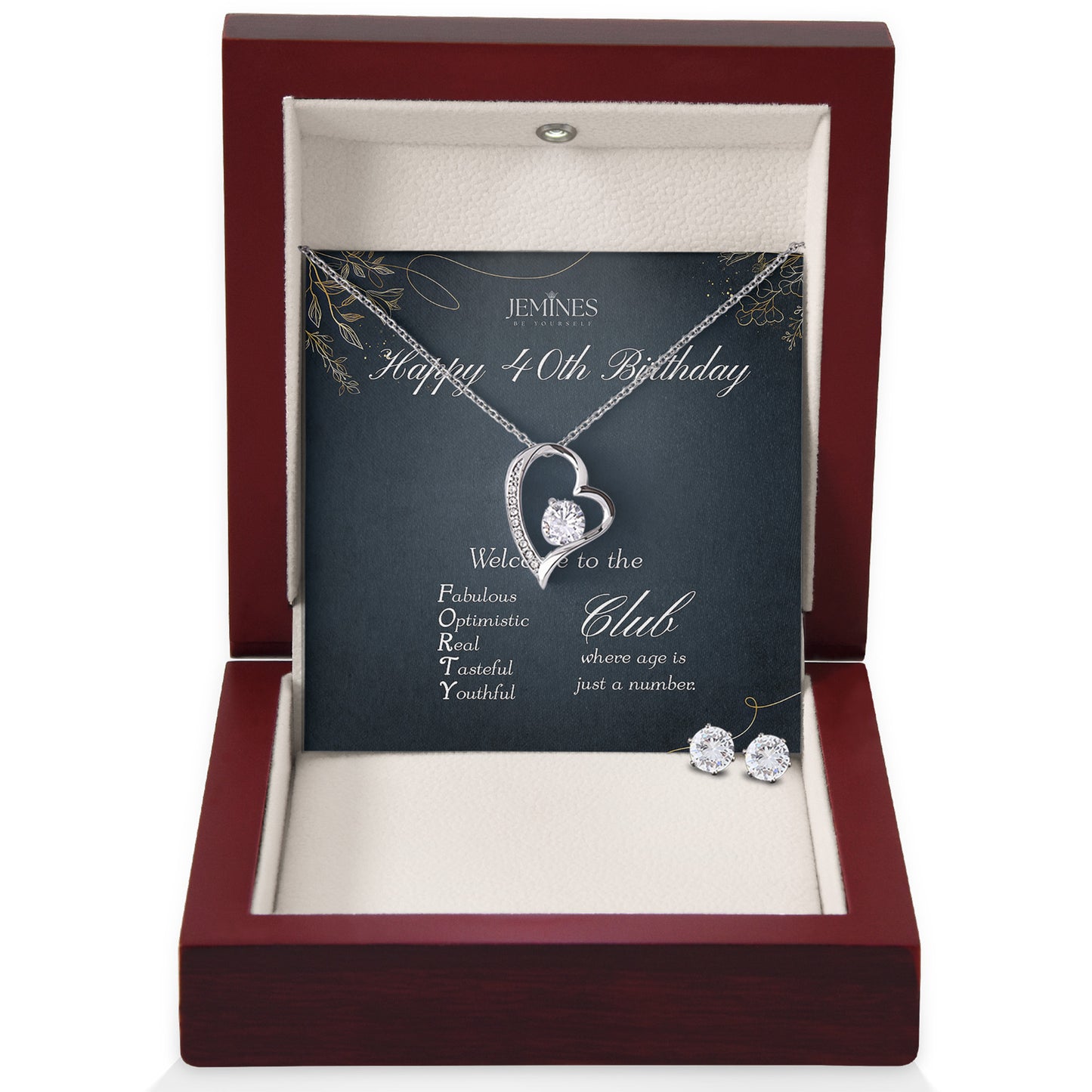 40th Birthday Alluring Beauty Set Necklace