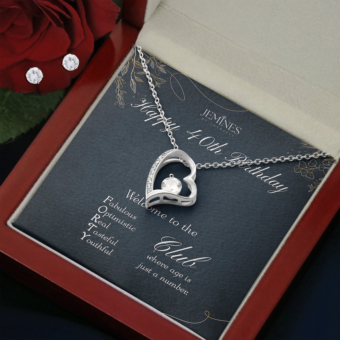 40th Birthday Alluring Beauty Set Necklace