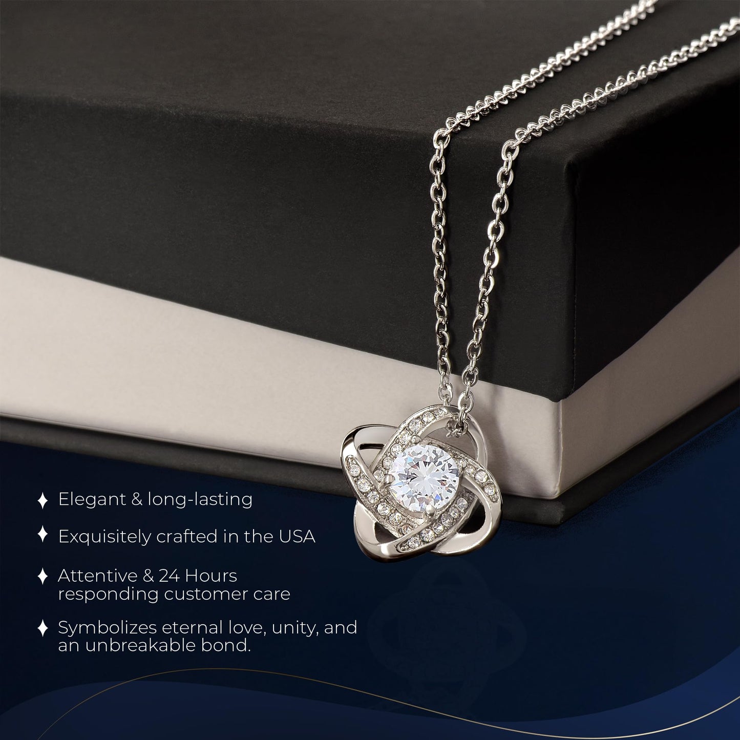Sympathy Love Knot Necklace Elegant Gifts