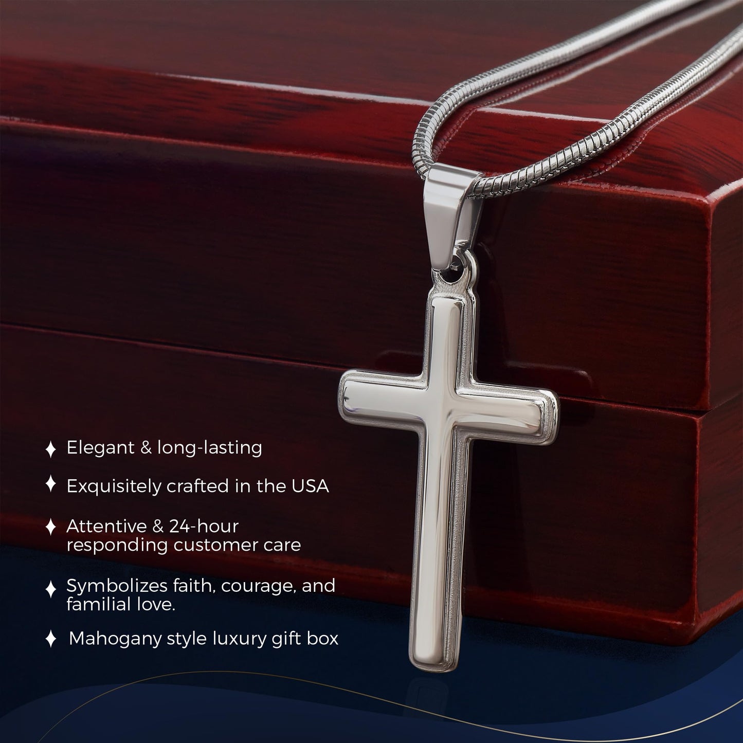 Artisan Cross Religious Necklace Elegant Gifts