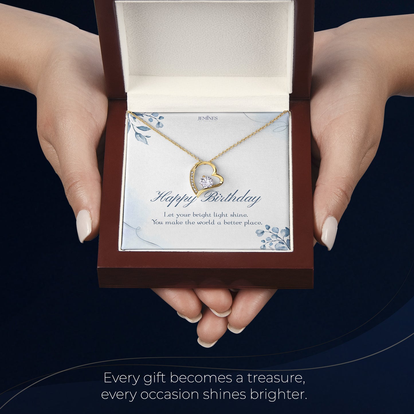 Birthday Forever Love Gold Necklace Custom Gifts