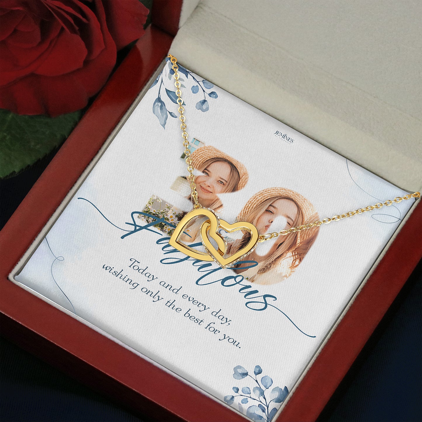 16th Birthday Interlocking Gold Necklace Custom Gifts