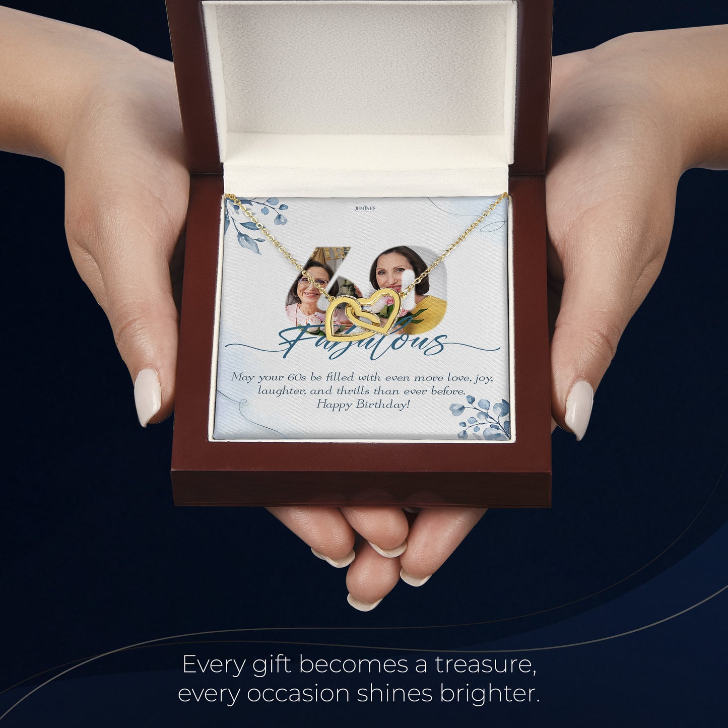 16th Birthday Interlocking Gold Necklace Custom Gifts