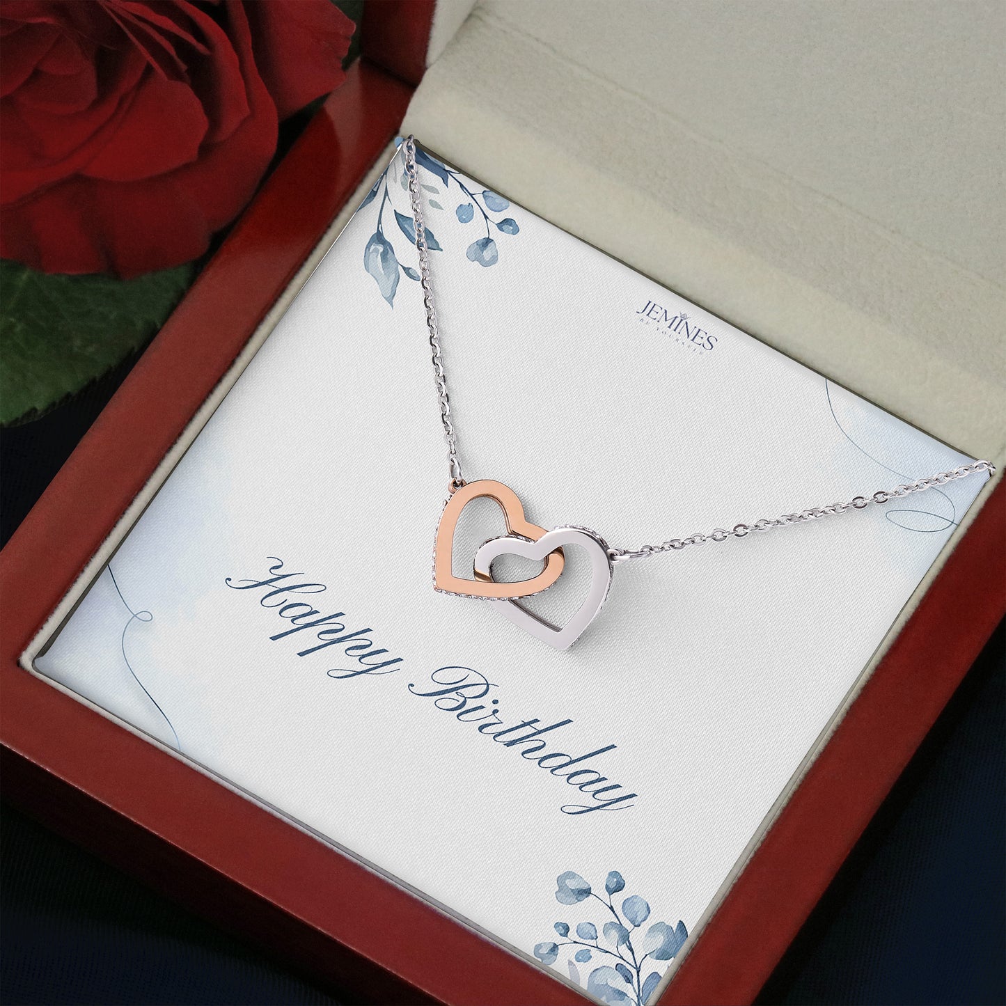 Birthday Interlocking Necklace Custom Gifts