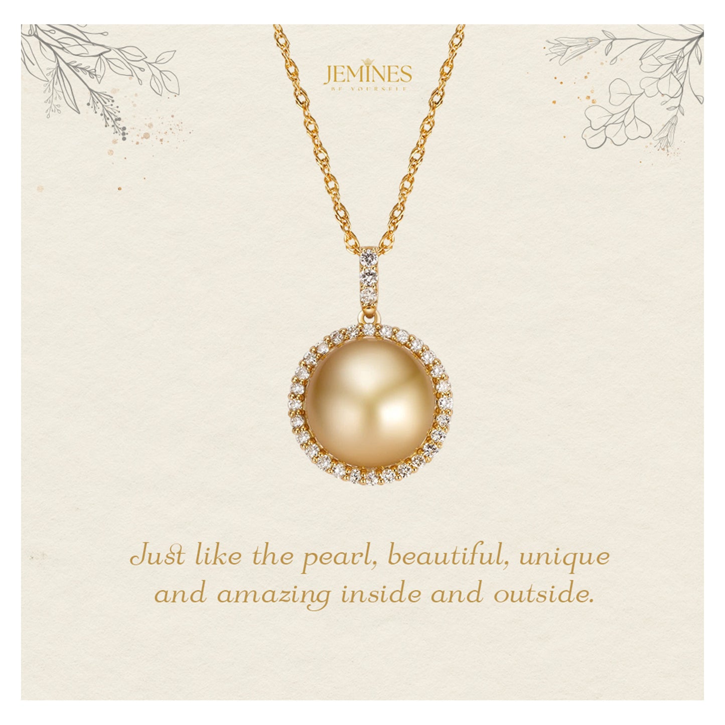 Golden South Sea Pearl Necklace Elegant Gifts