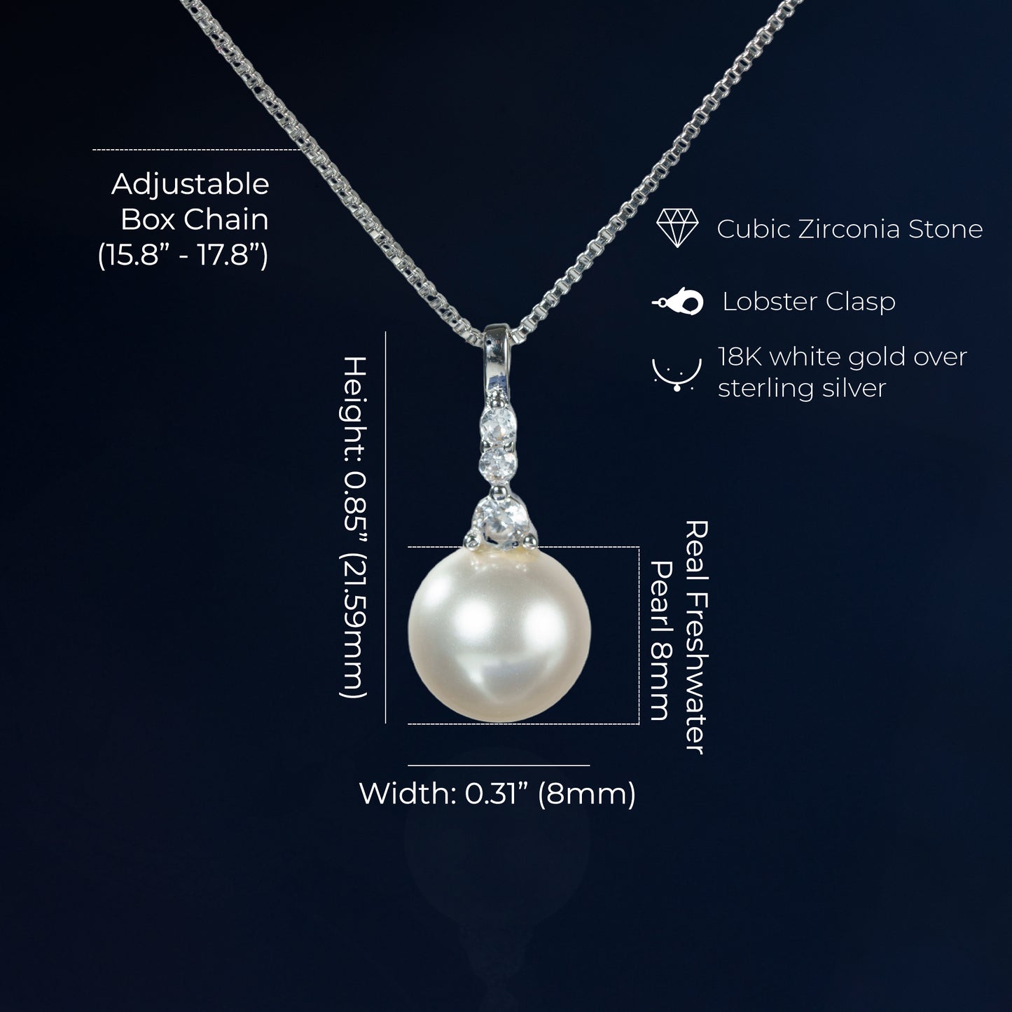 Grace Pearl Necklace Elegant Gifts
