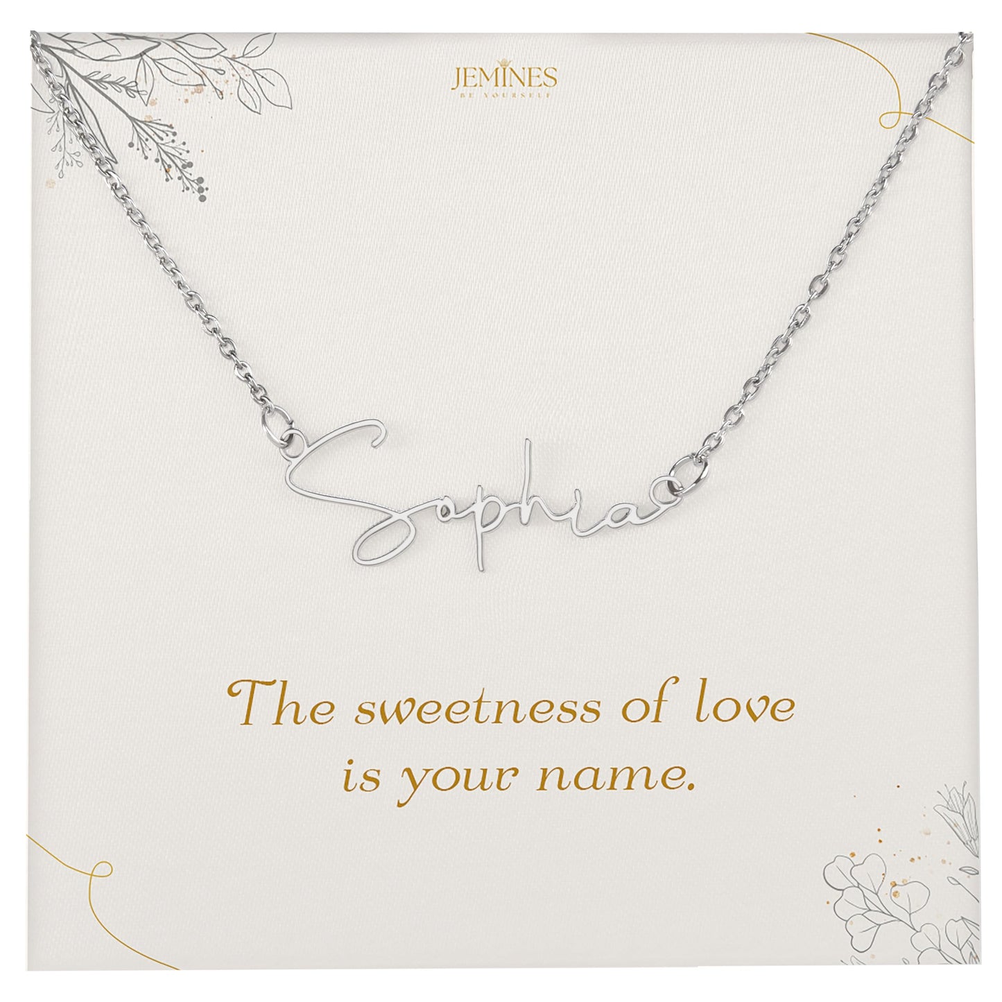 Custom Signature Name Necklace Elegant Gifts