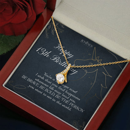 13th Birthday Alluring Beauty Gold Necklace