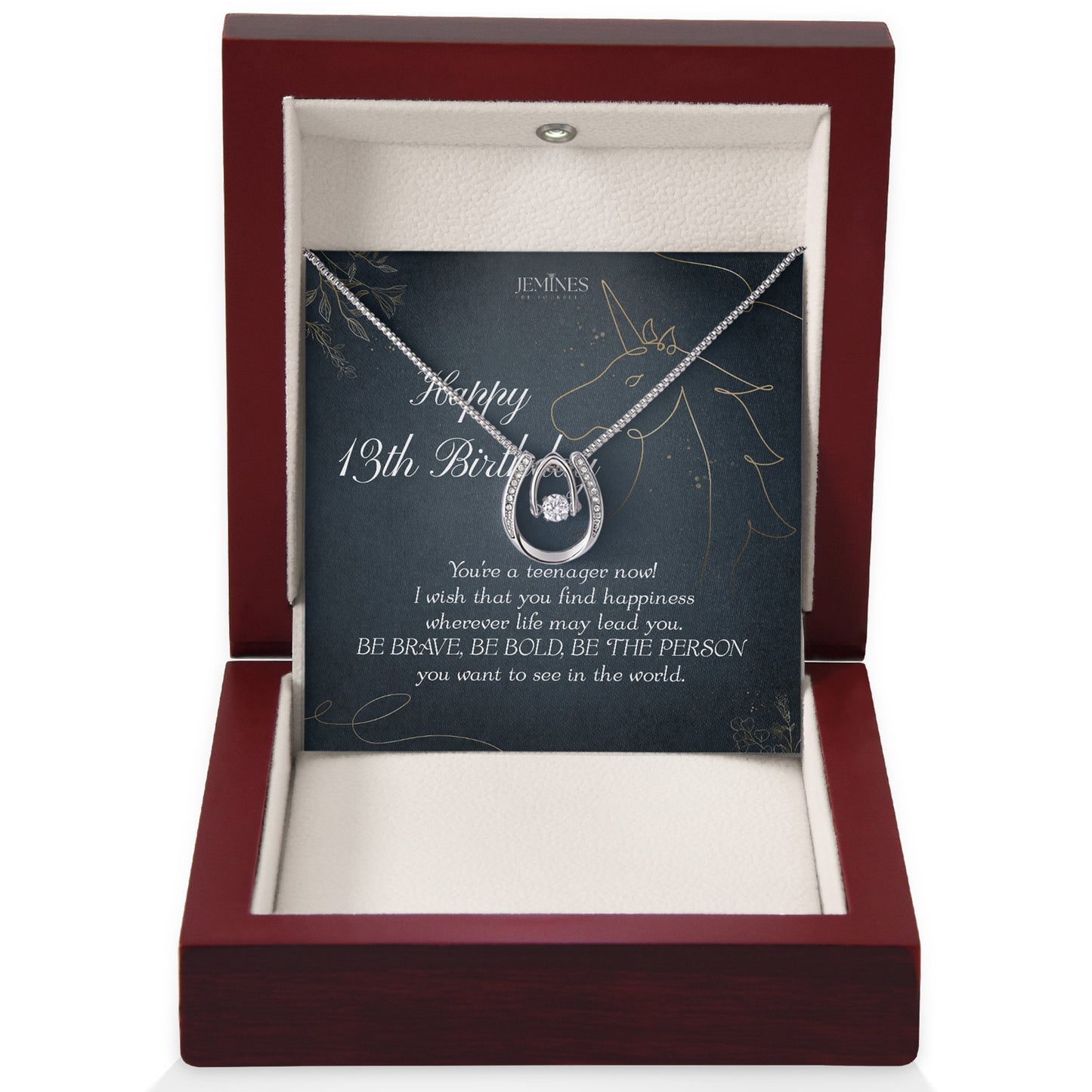 13th Birthday Lucky In Love Necklace Gifts