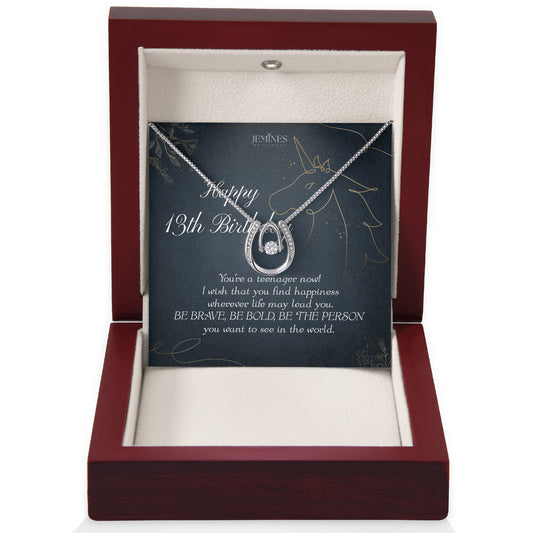 13th Birthday Lucky In Love Necklace Gifts