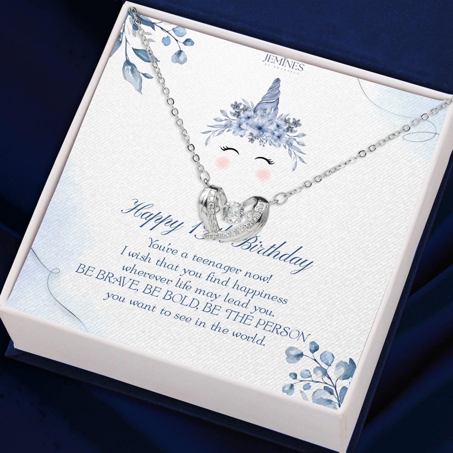 13th Birthday Wings Love Necklace Elegant Gifts