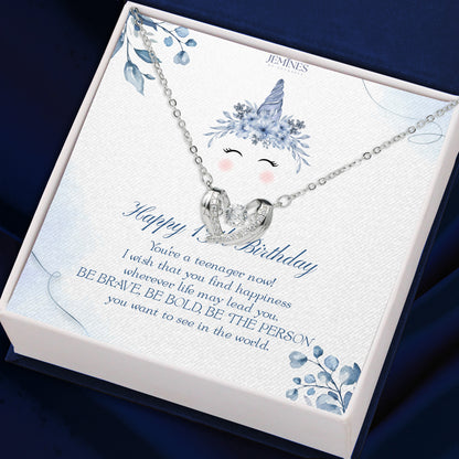 13th Birthday Wings Love Necklace Elegant Gifts