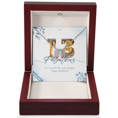 13th Birthday Lucky In Love Necklace Custom Gifts