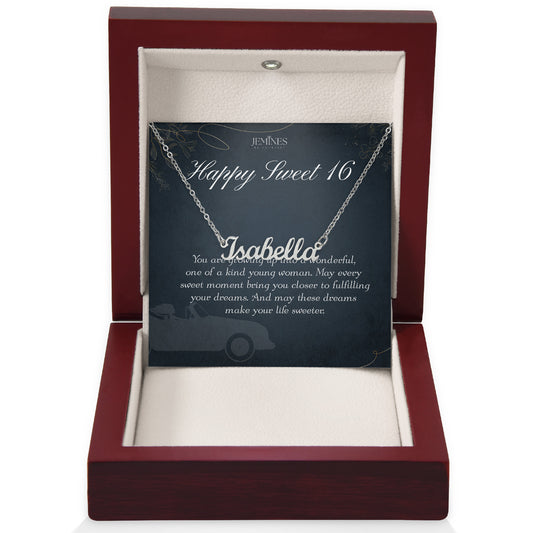 16th Birthday Custom Name Necklace Gifts