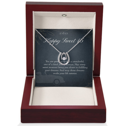 16th Birthday Lucky In Love Necklace Gifts