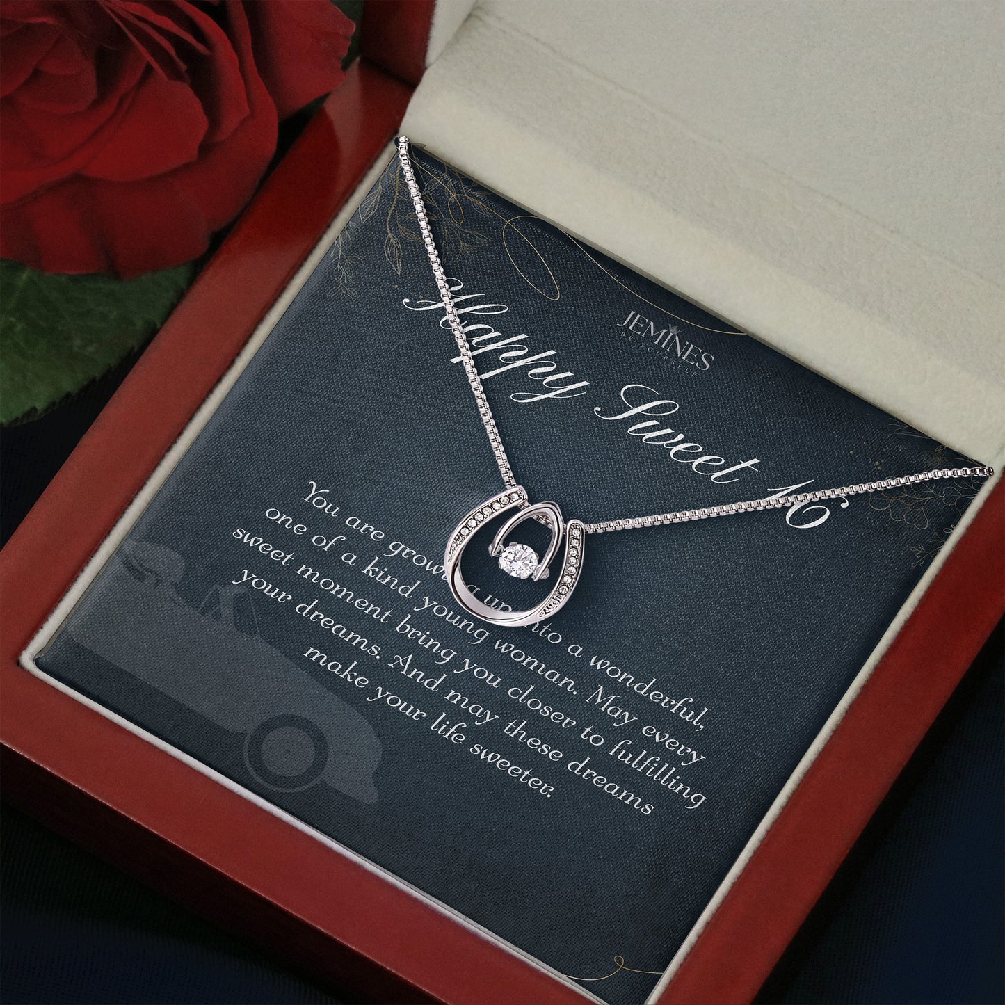 16th Birthday Lucky In Love Necklace Gifts