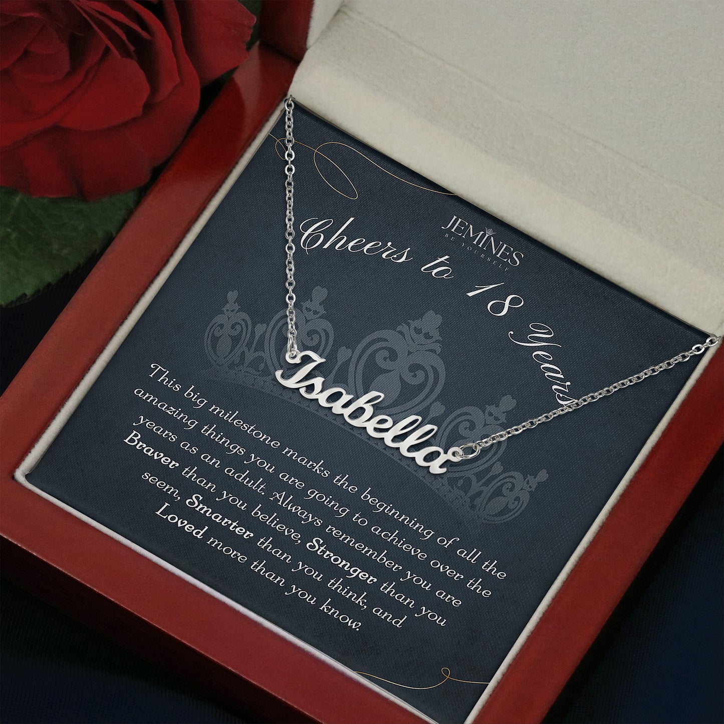 18th Birthday Custom Name Necklace Gifts