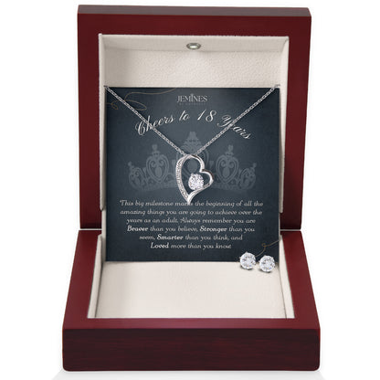 18th Birthday Forever Love Set Necklace