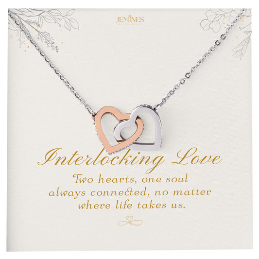 Interlocking Heart Necklace Elegant Gifts