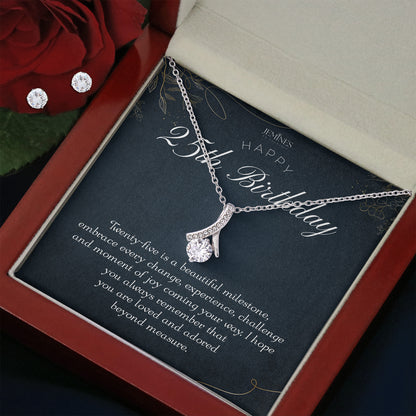25th Birthday Alluring Beauty Set Necklace