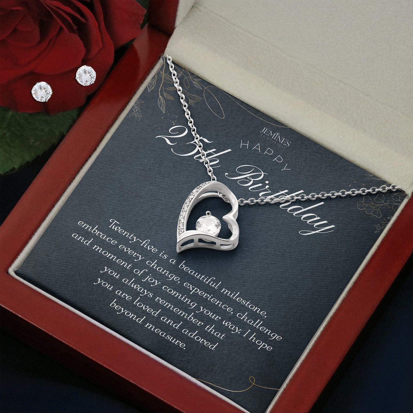 25th Birthday Forever Love Set Necklace