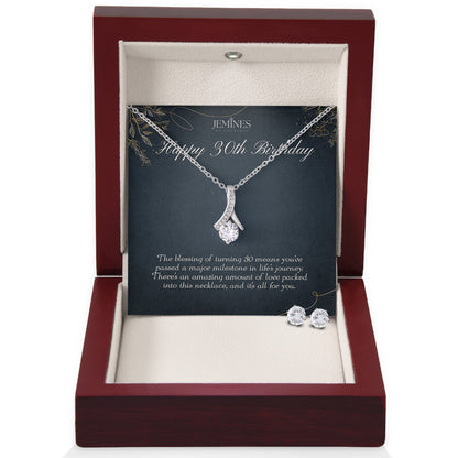 30th Birthday Alluring Beauty Set Necklace