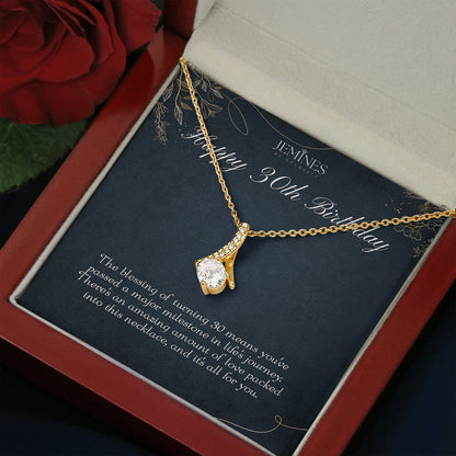 30th Birthday Alluring Beauty Gold Necklace