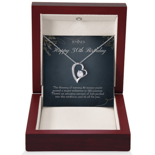 30th Birthday Forever Love Necklace Gifts