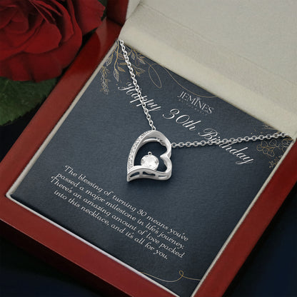 30th Birthday Forever Love Necklace Gifts