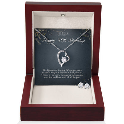 30th Birthday Forever Love Set Necklace