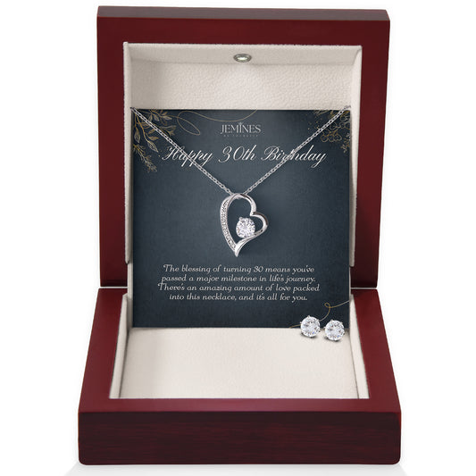 30th Birthday Forever Love Set Necklace