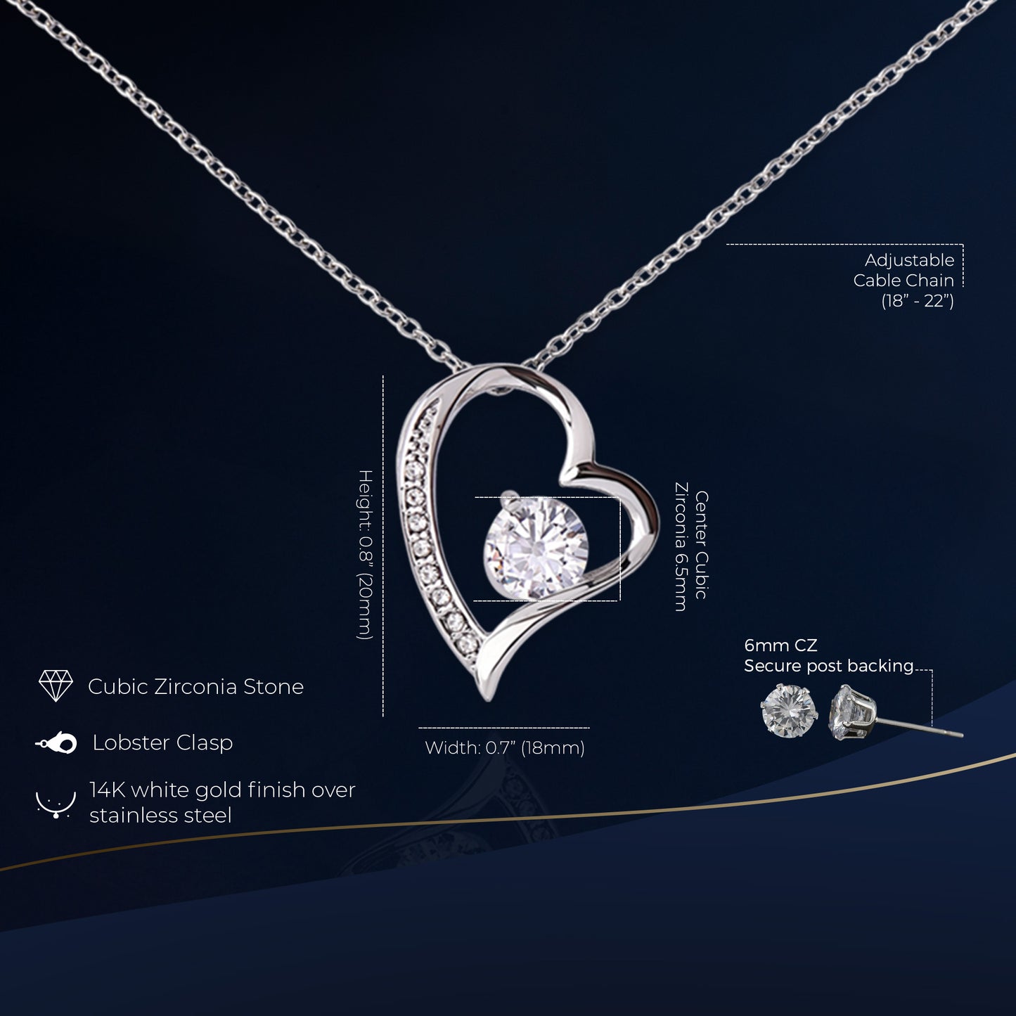 30th Birthday Forever Love Set Necklace