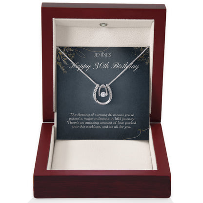 30th Birthday Lucky In Love Necklace Gifts