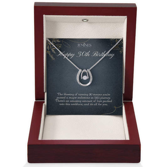 30th Birthday Lucky In Love Necklace Gifts