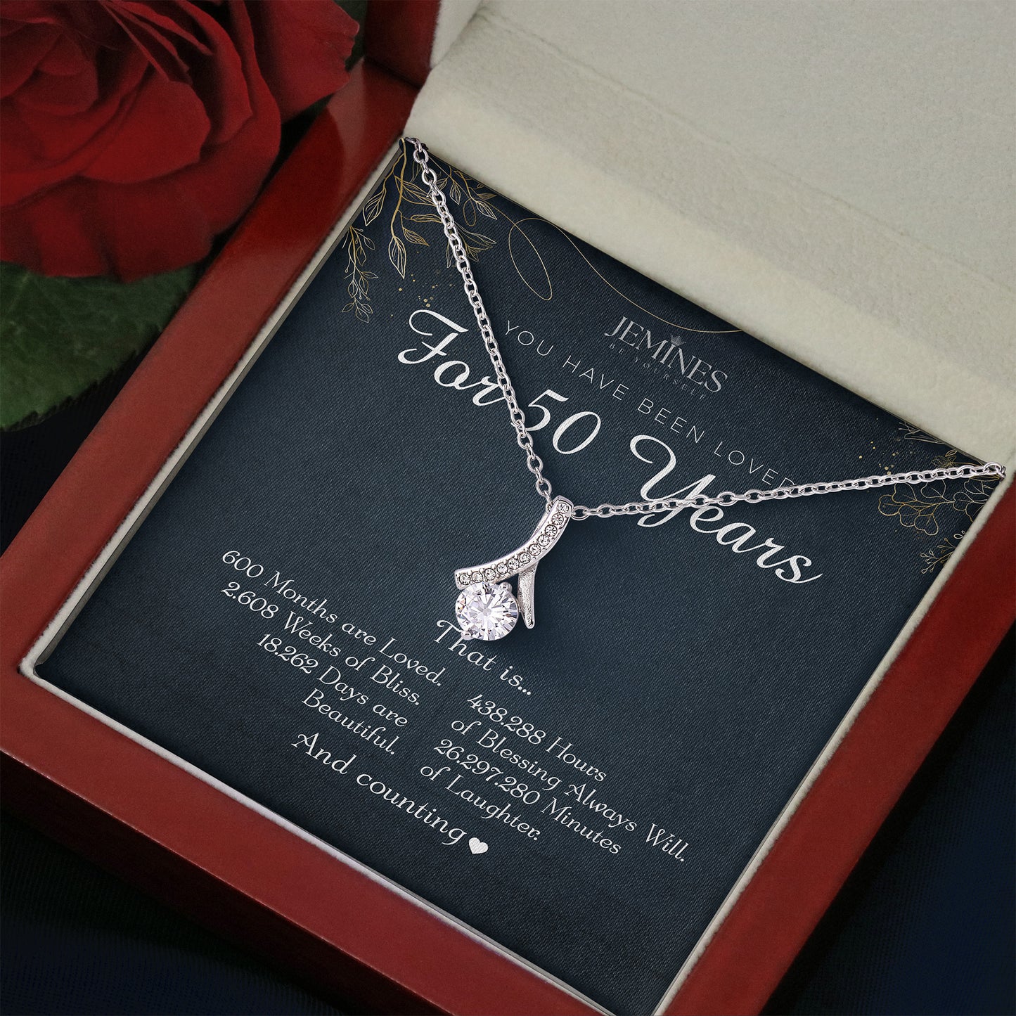50th Birthday Alluring Beauty Necklace Gifts