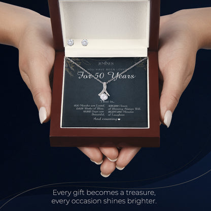 50th Birthday Alluring Beauty Set Necklace