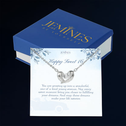 16th Birthday Wings Love Necklace Elegant Gifts