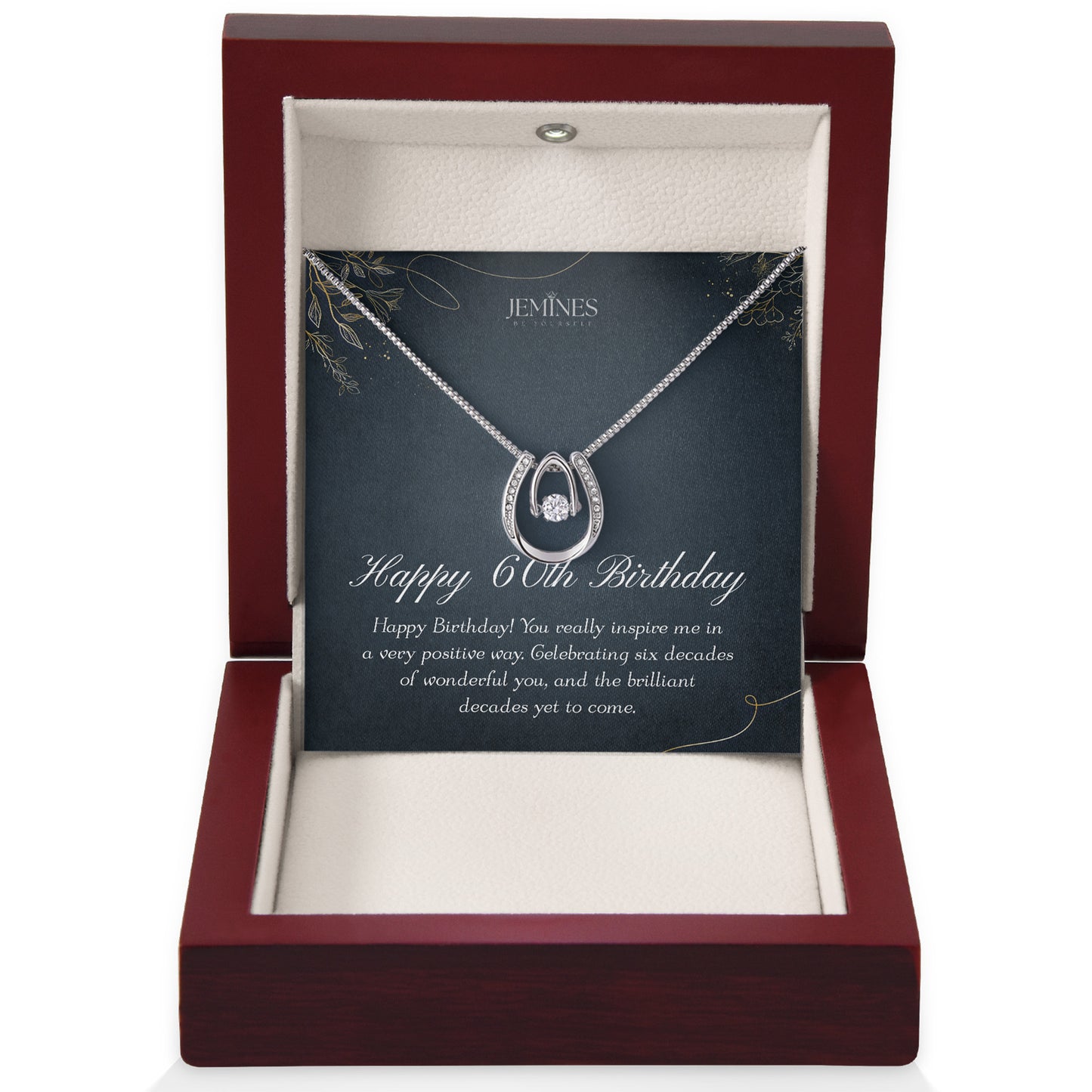 60th Birthday Lucky In Love Necklace Gifts