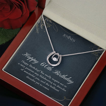 60th Birthday Lucky In Love Necklace Gifts