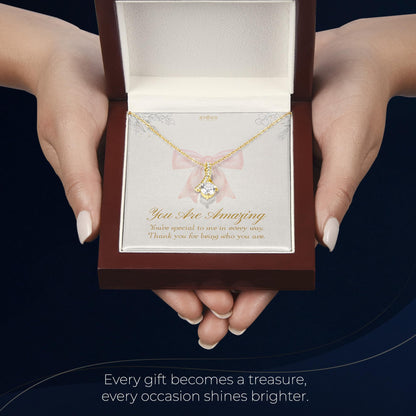 Alluring Beauty Gold Necklace Elegant Gifts