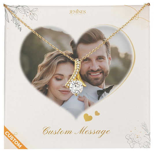 Necklace with Custom Message Card Elegant Gifts