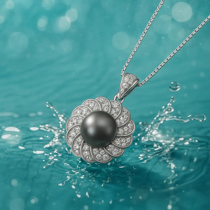 Tahitian Black Pearl Necklace Elegant Gifts