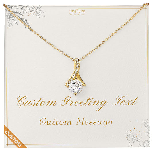 Necklace with Personalized Message Card