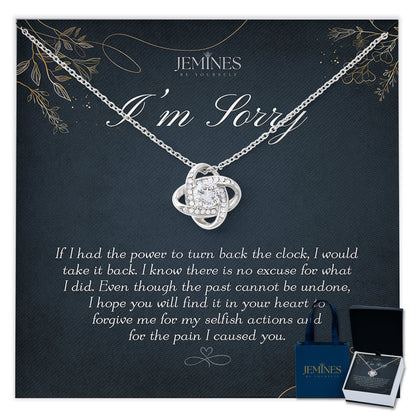 Apology Love Knot Necklace Elegant Gifts
